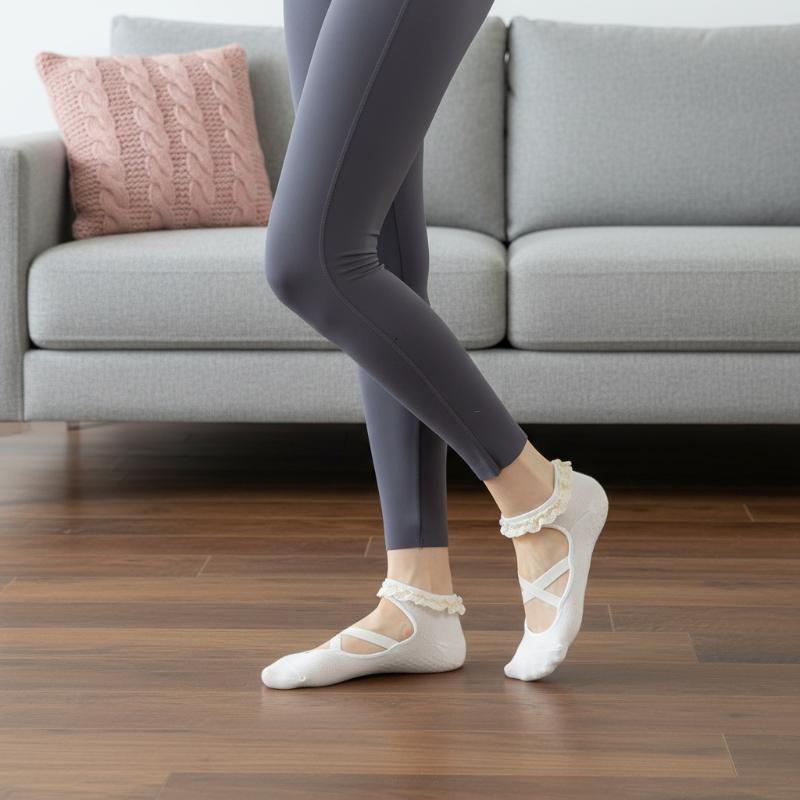 Yoga Pilates Yoga - 1Pairs Cute Lacework Pilates Socks Princess