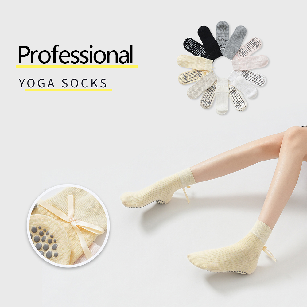 Yoga Pilates Yoga - Cute Bowknot Yoga Socks Girls Sweet