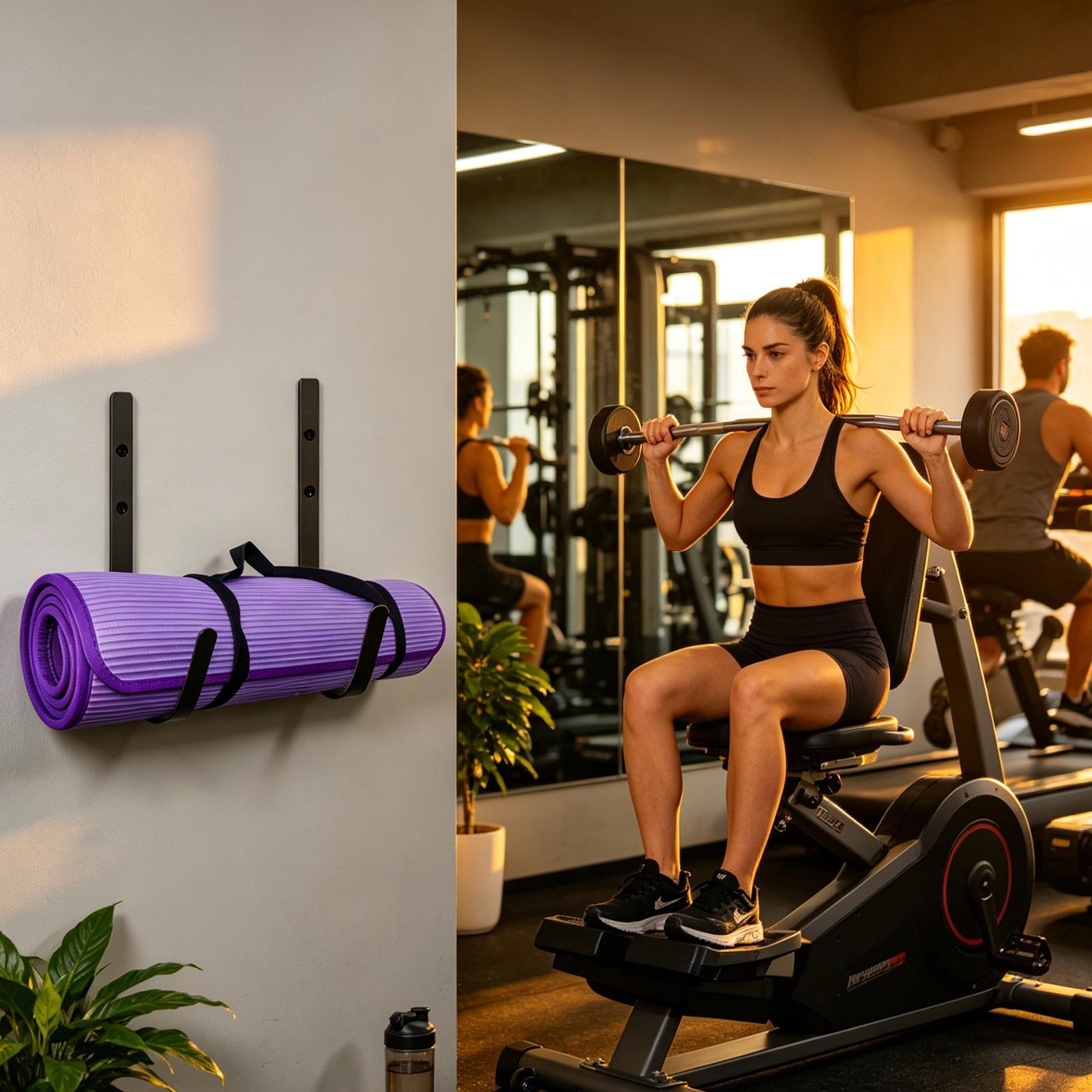 Yoga Mat Wall Mount Foam Rolle - đánh giá và giá Pilates Yoga Room