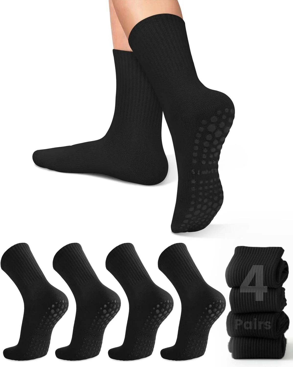 4 pairs of women's yoga socks, - đánh giá và giá Yoga Pilates Yoga
