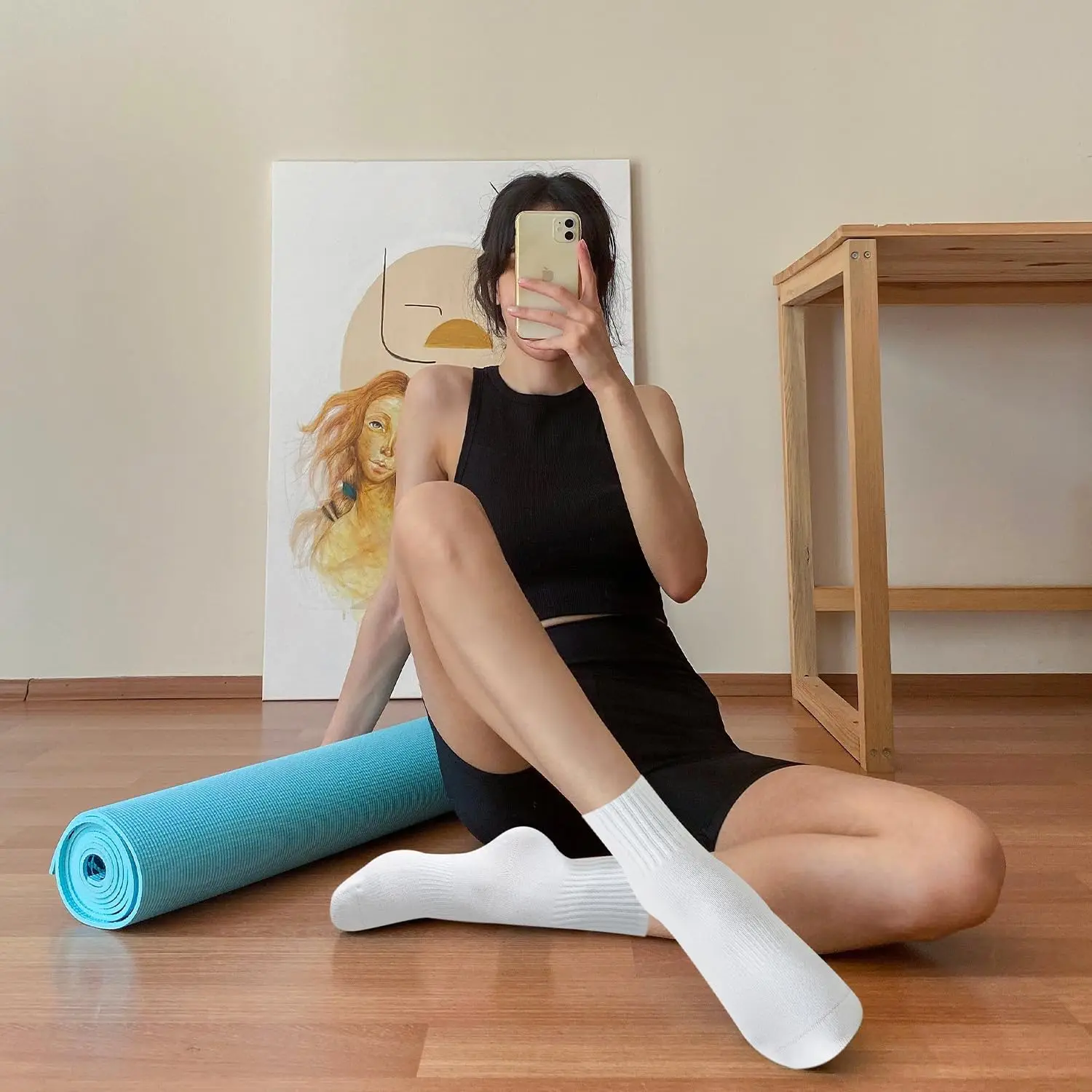 4 pairs of women's yoga socks, - đánh giá và giá Yoga Pilates Yoga