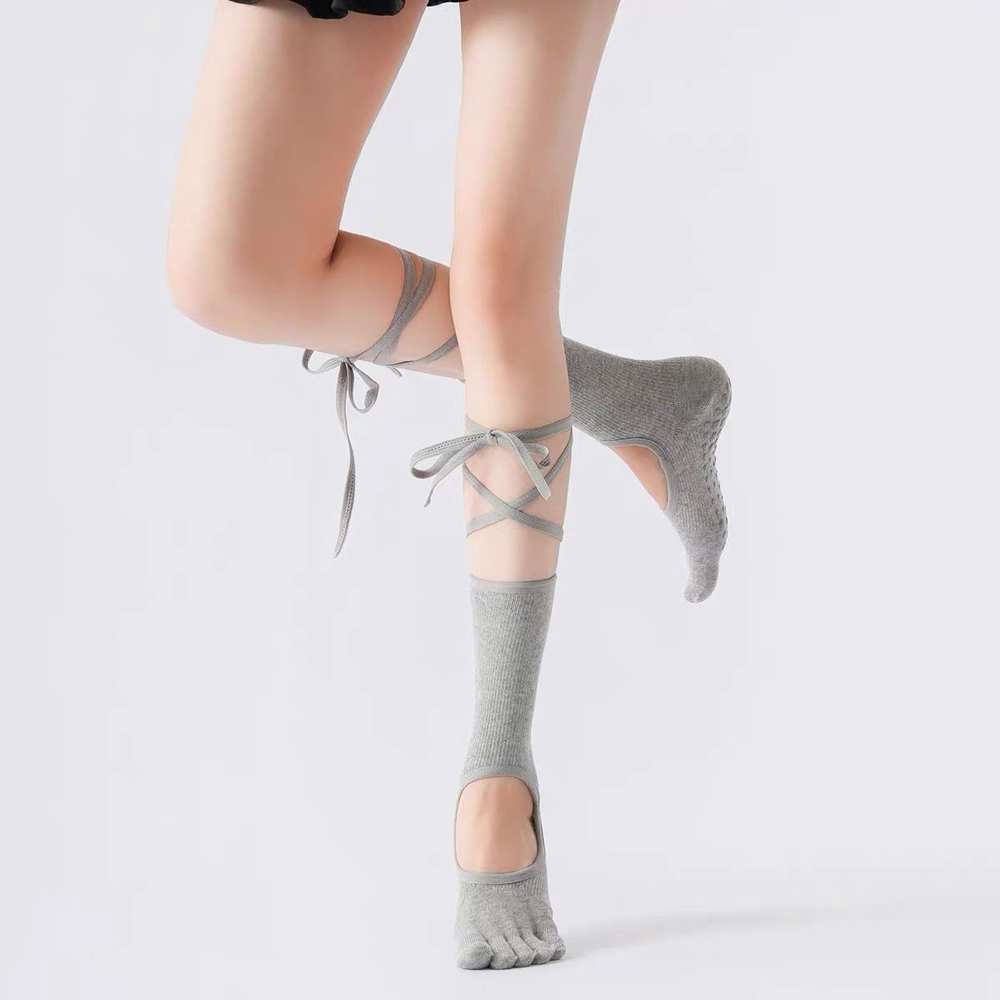 Lace-up Ballet Yoga Socks Wome - đánh giá và giá Yoga Pilates Yoga